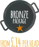 East Grinstead Wedding Catering bronze package